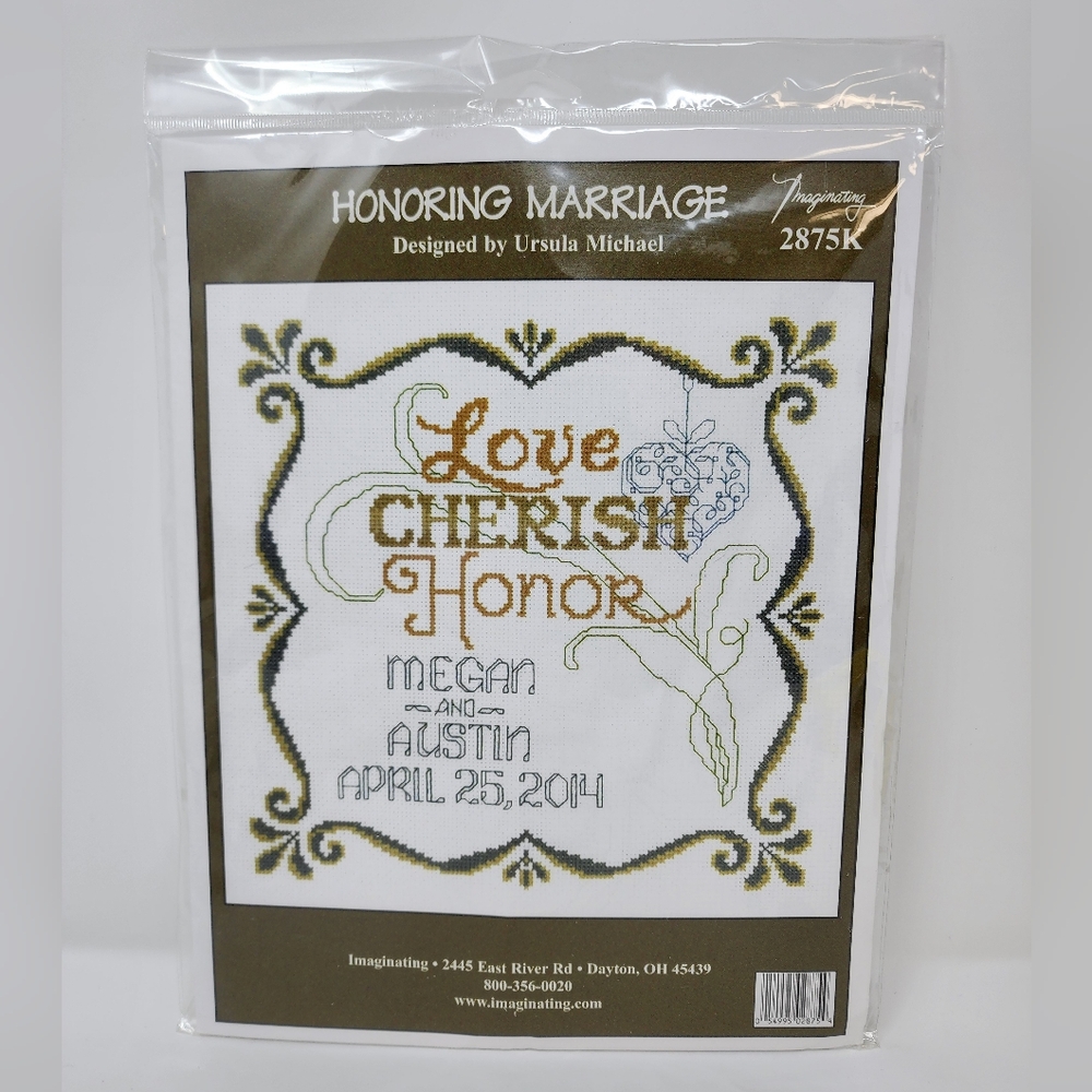 Imaginating Honoring Marriage Cross Stitch Kit By Ursula Michael